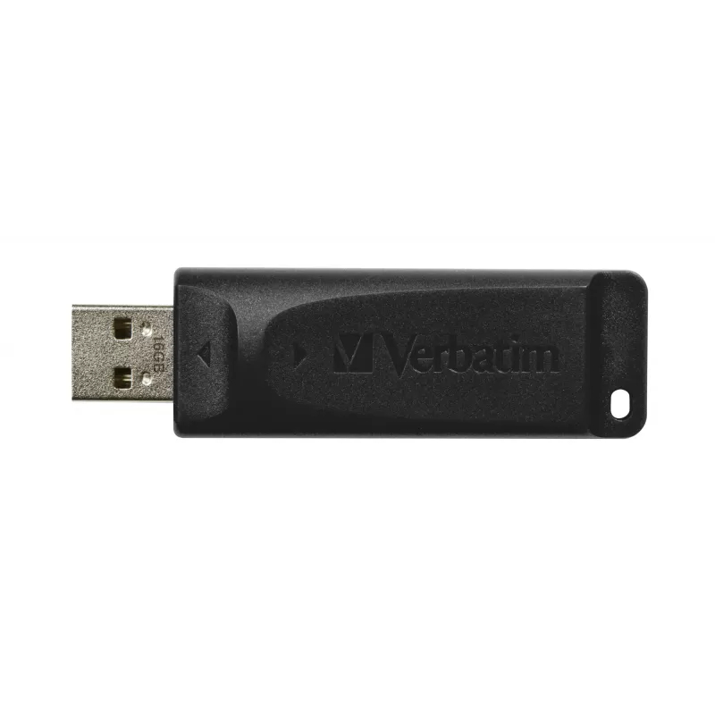 Verbatim Slider - Chiavetta USB 16 GB - nero, 16 GB, USB Type-A, 2.0, 10 MB/s, Slide, nero