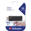 Verbatim Slider - Chiavetta USB 16 GB - nero, 16 GB, USB Type-A, 2.0, 10 MB/s, Slide, nero