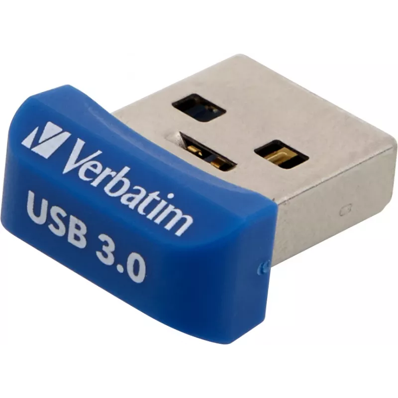 Verbatim Store 'n' Stay NANO - Chiavetta USB 3.0 16 GB - blu, 16 GB, USB Type-A, 2.0, cappuccio, 3 g, blu