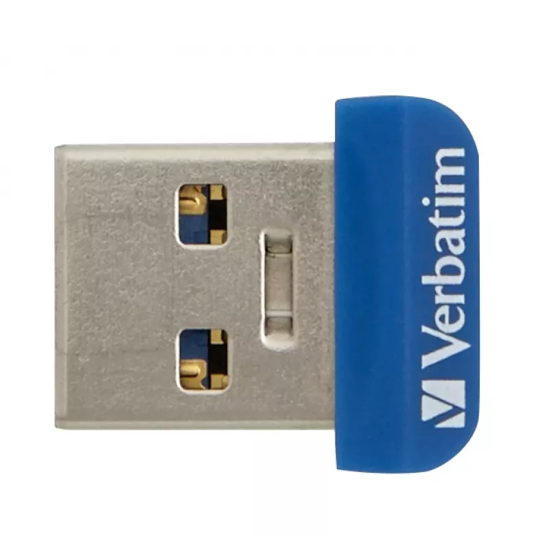 Verbatim Store 'n' Stay NANO - Chiavetta USB 3.0 16 GB - blu, 16 GB, USB Type-A, 2.0, cappuccio, 3 g, blu