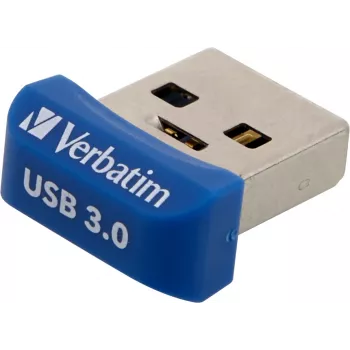 Verbatim Store 'n' Stay NANO - Chiavetta USB 3.0 64 GB - blu, 64 GB, USB Type-A, 3.2 Gen 1 (3.1 Gen 1), cappuccio, 3 g, blu