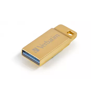 Verbatim Metal Executive - Chiavetta USB 3.0 64 GB - oro, 64 GB, USB Type-A, 3.2 Gen 1 (3.1 Gen 1), senza cappuccio, 3,6 g, oro