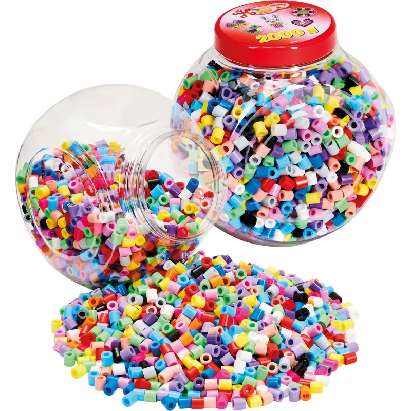 Hama 00008588 perline tubolari multicolore 2000 pz.