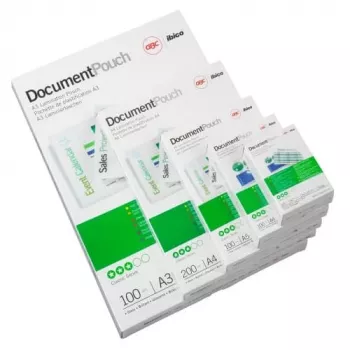 GBC pellicole di laminazione A2 125 micron, lucide, trasparenti, A2, 50 pezzi, 459 mm, 625 mm