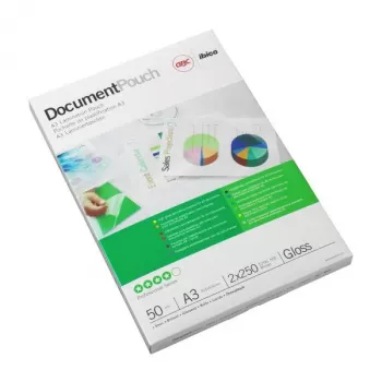 Pellicole plastificatrici GBC A3 75 micron, lucide, trasparenti, A3, 303 mm, 0,15 mm, 426 mm