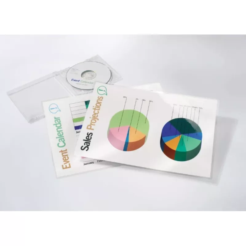 Pellicole plastificatrici GBC A4 75 micron, lucide, trasparenti, A4, 248 mm, 333 mm, 1 mm