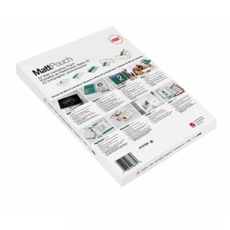 Pellicole plastificatrici GBC opache A4 2x75 micron, 100 pz.