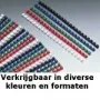 Dorsetti rilegatura GBC CombBind 10 mm A4 21R, rosso, 65 fogli, cloruro di polivinile (PVC), A4, 100 pz.