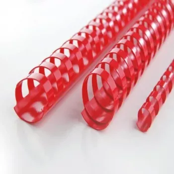 Dorsetti rilegatura GBC CombBind 10 mm A4 21R, rosso, 65 fogli, cloruro di polivinile (PVC), A4, 100 pz.