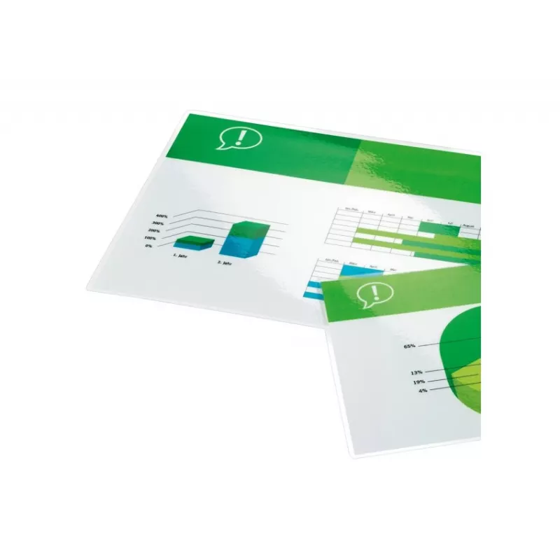 Pellicole plastificatrici GBC A3 175 micron, lucide, trasparenti, A3, 0,35 mm, 303 mm, 426 mm