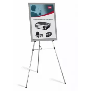 Cavalletto espositivo telescopico Nobo, argento, alluminio