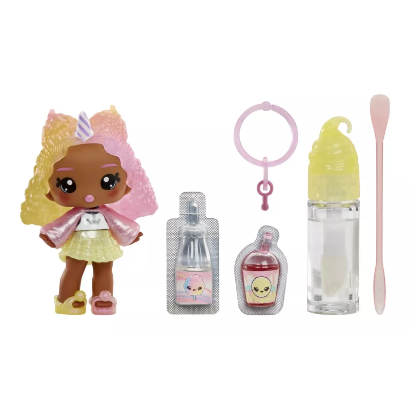 MGA Entertainment Yummiland Lip Gloss bambola Series 2 - Cotton Candy (Nia Candy Fluff)