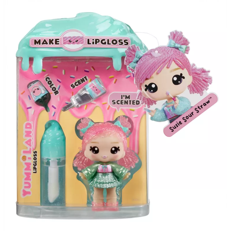 MGA Entertainment Yummiland Lip Gloss bambola Series 2 - Liquirizia (Susie Sour Straw)