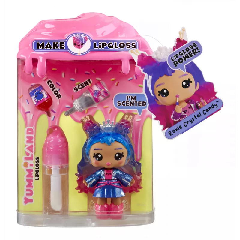 MGA Entertainment Yummiland Lip Gloss bambola Serie 2 - Rock Candy (Roxie Crystal Candy)
