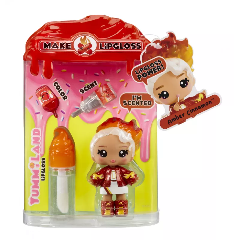 MGA Entertainment Yummiland Lip Gloss bambola Series 2 - Cinnamon Spice (Amber Cinnamon)