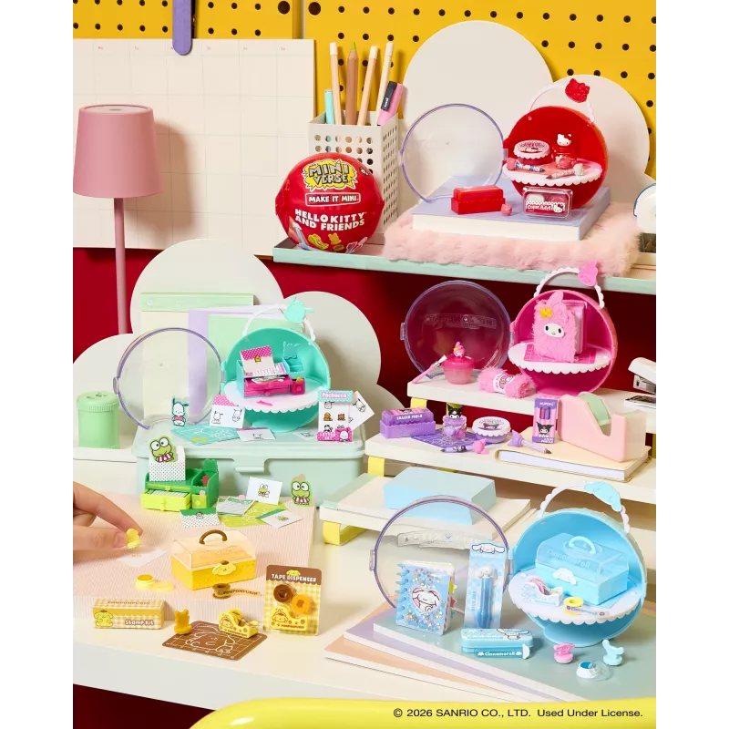 Miniverse Make It Mini Hello Kitty and Friends Serie 3, 8 anni, Hello Kitty, multicolore, plastica, resina