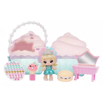 MGA Entertainment Yummiland Beauty Bag Playset + Lip Gloss bambola - Cupcake Beauty Bag