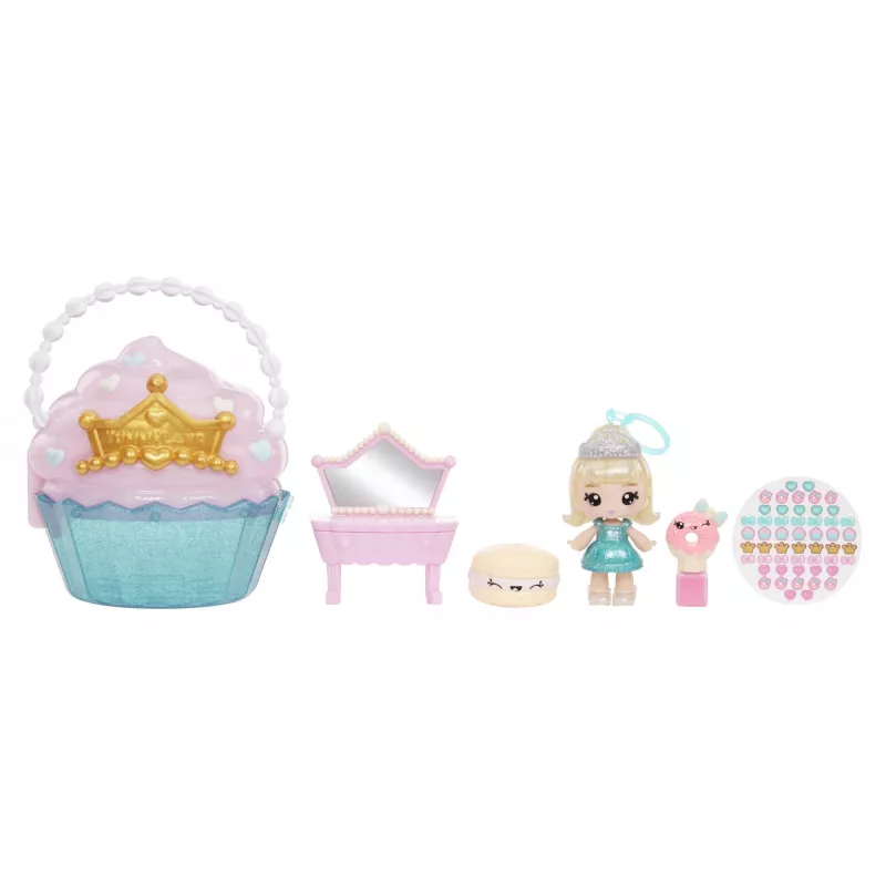 MGA Entertainment Yummiland Beauty Bag Playset + Lip Gloss bambola - Cupcake Beauty Bag