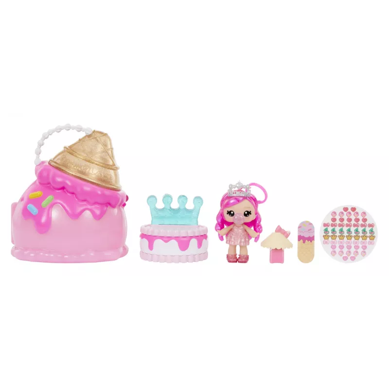 MGA Entertainment Yummiland Beauty Bag Playset + Lip Gloss bambola - Ice Cream Beauty Bag