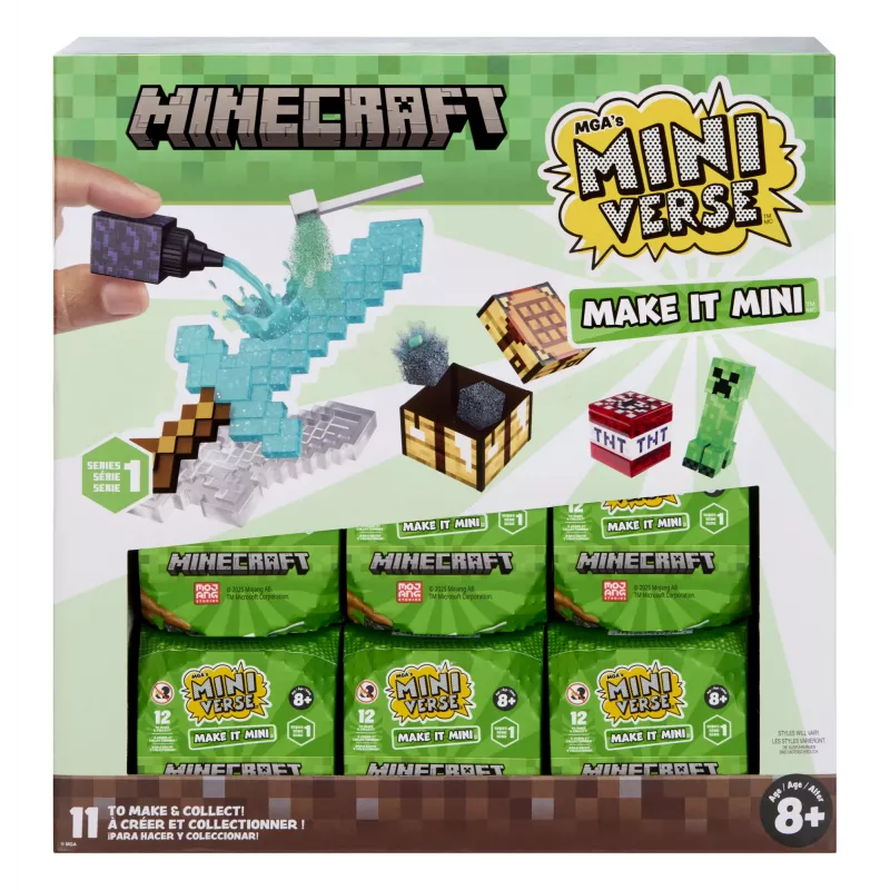 Miniverse Make It Mini Minecraft, 99 anni, 1000 cm³, 22000 cm³