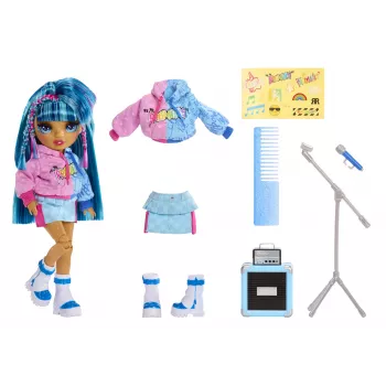 Rainbow High Junior High Jr High Rockband bambole moda - Skyler