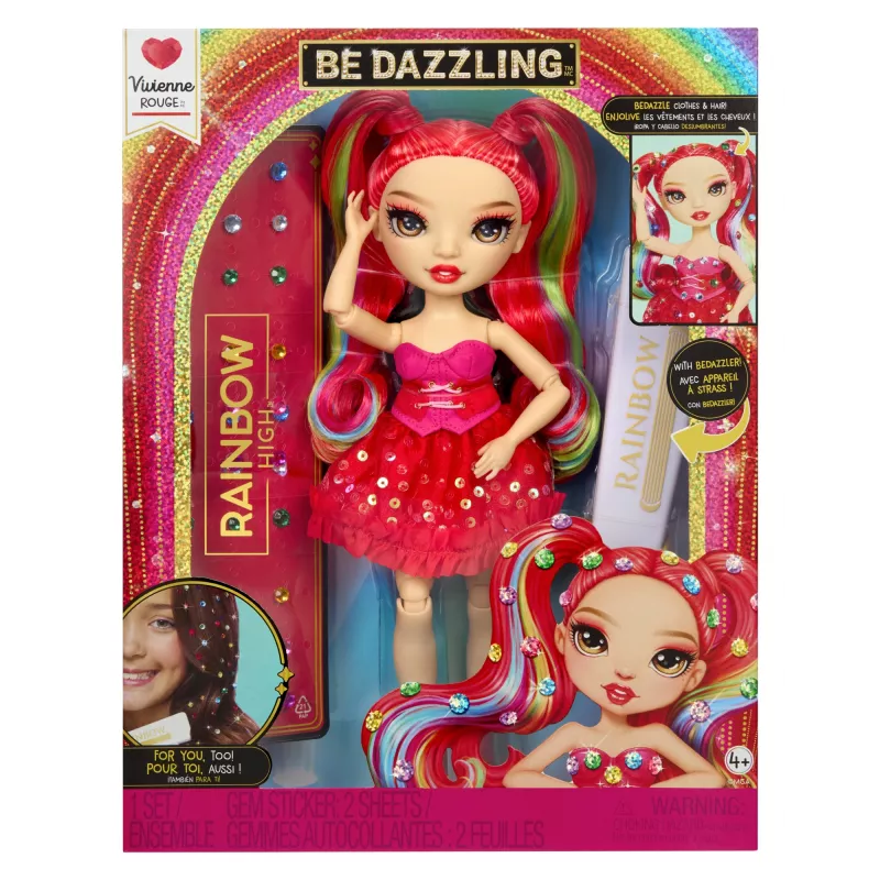 Rainbow High Be Dazzling Fashion Dolls - Vivienne Rouge (rosso)
