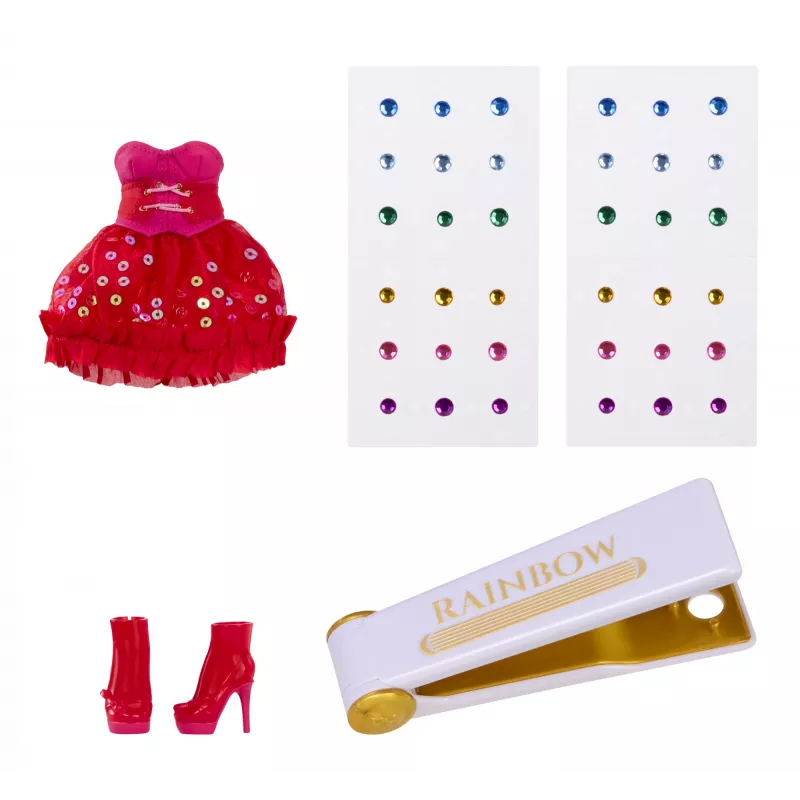 Rainbow High Be Dazzling Fashion Dolls - Vivienne Rouge (rosso)
