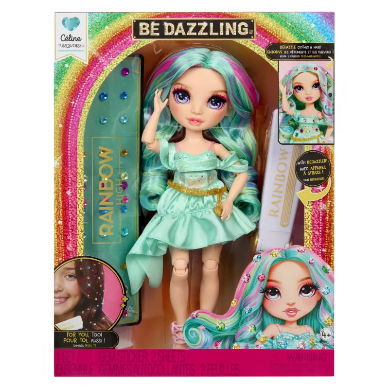 Rainbow High Be Dazzling bambole moda - Celine Türkis (teal)