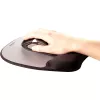 Fellowes Mouse Mat Wrist Support - tappetino mouse in memory foam con cuscinetto in schiuma morbida - tappetino mouse ergonomico per computer, laptop, uso in home office - compatibile con mouse laser e ottici - argento