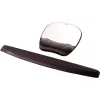 Fellowes Mouse Mat Wrist Support - tappetino mouse in memory foam con cuscinetto in schiuma morbida - tappetino mouse ergonomico per computer, laptop, uso in home office - compatibile con mouse laser e ottici - argento