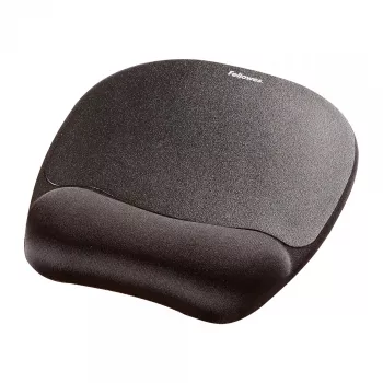 Fellowes Mouse Mat poggiapolsi memory foam tappetino mouse ergonomico nero