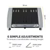 Fellowes supporto per laptop da scrivania – Office Suites Plus supporto per laptop regolabile per casa e ufficio – rialzo per laptop con 5 regolazioni in altezza – dimensione max schermo 17