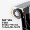 Fellowes supporto per laptop da scrivania – Office Suites Plus supporto per laptop regolabile per casa e ufficio – rialzo per laptop con 5 regolazioni in altezza – dimensione max schermo 17