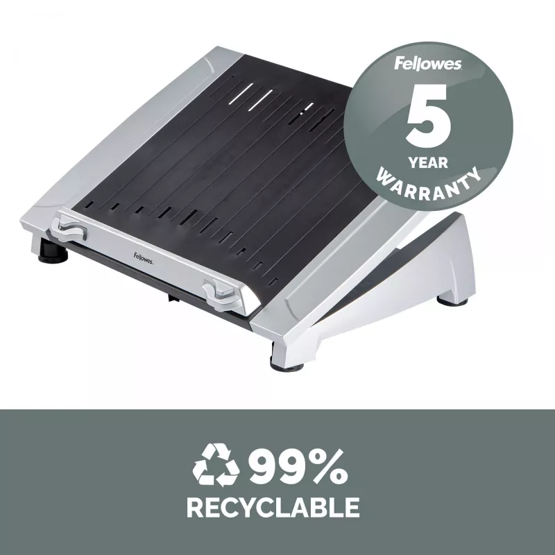Fellowes supporto per laptop da scrivania – Office Suites Plus supporto per laptop regolabile per casa e ufficio – rialzo per laptop con 5 regolazioni in altezza – dimensione max schermo 17