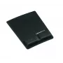 Fellowes poggiapolsi per tappetino mouse - tappetino mouse Health-V con protezione antibatterica - tappetino mouse ergonomico per computer, laptop, home office - nero