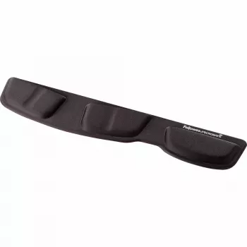 Fellowes poggiapolsi per tastiera - Health-V poggiapolsi con protezione antibatterica - Supporto ergonomico per polsi per computer, laptop, home office - Nero