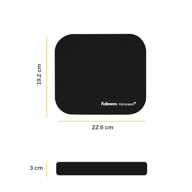 Fellowes 5933907 tappetino mouse nero
