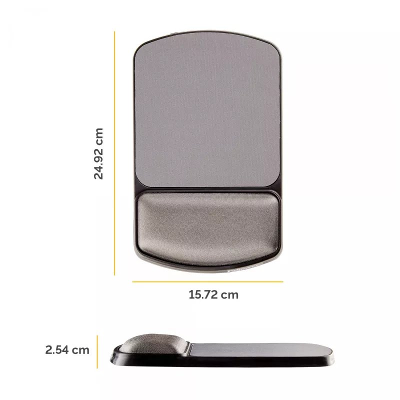 Fellowes poggiapolsi per tappetino mouse regolabile in inclinazione Premium Gel