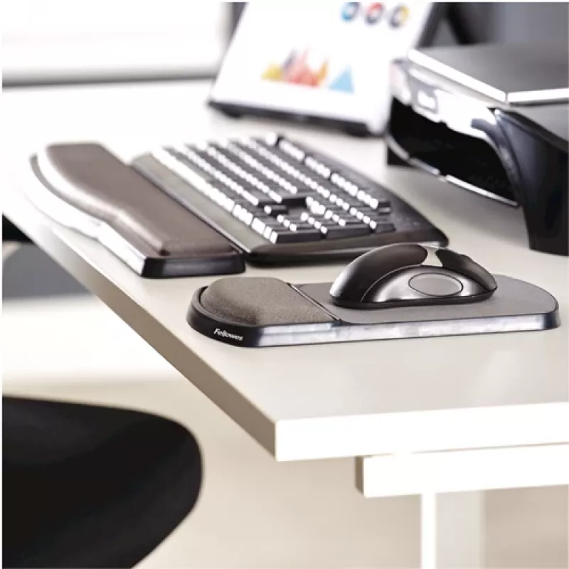 Fellowes poggiapolsi per tappetino mouse regolabile in inclinazione Premium Gel