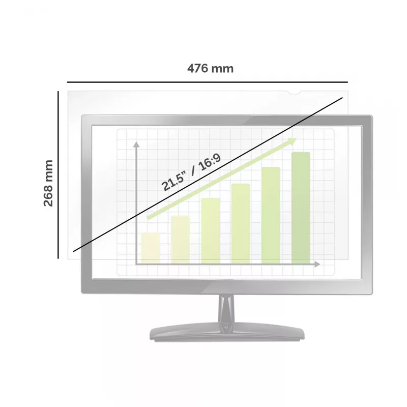 Fellowes PrivaScreen Blackout filtro privacy – 21,5 pollici widescreen (16:9)