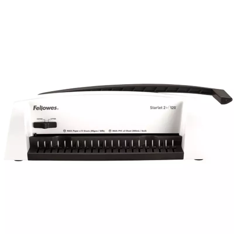 Fellowes Starlet 2+ rilegatrice a dorso plastico, bianco, perforazione 12 fogli