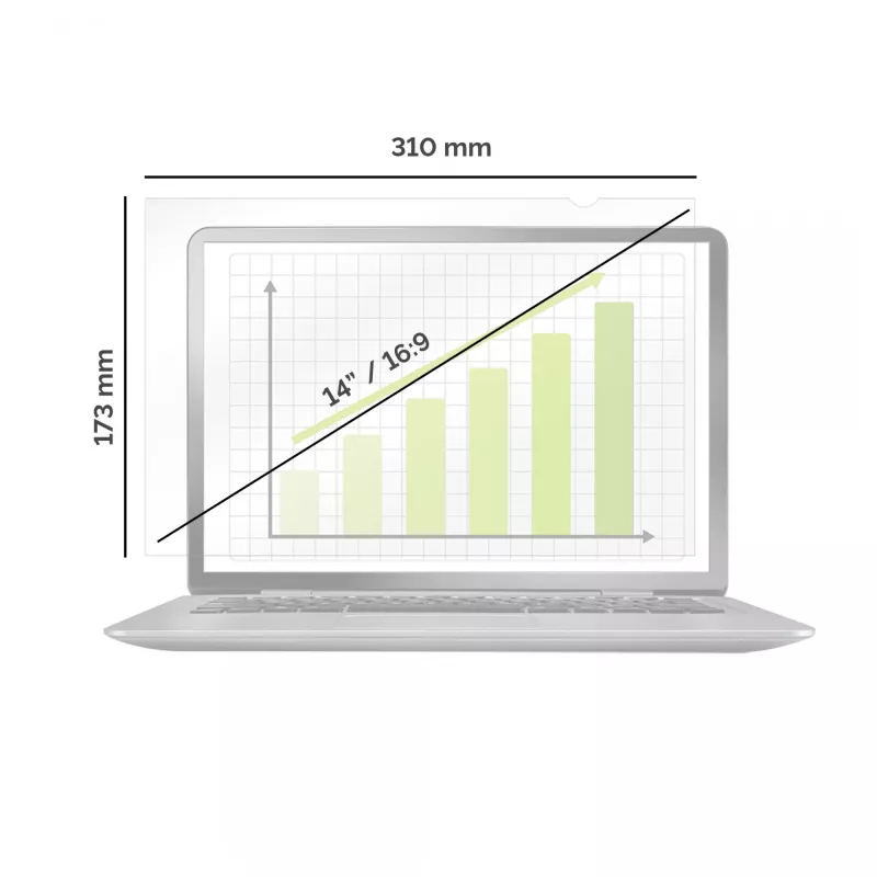 Fellowes PrivaScreen 35,6 cm (14 pollici) filtro privacy per laptop senza cornice