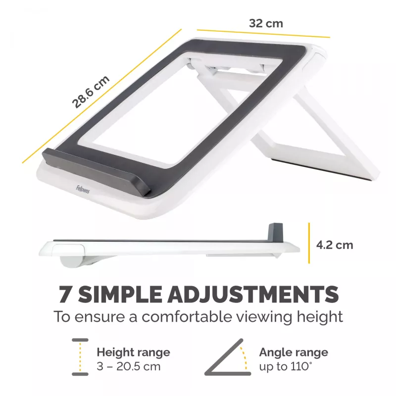 Supporto per laptop Fellowes I-Spire Quick Lift regolabile