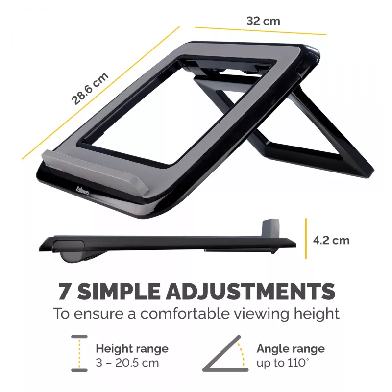 Supporto per laptop Fellowes I-Spire Quick Lift regolabile