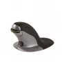 Fellowes Mouse verticale ambidestro – piccolo, wireless, ambidestro, design verticale, laser, RF Wireless, 1200 DPI, nero, argento