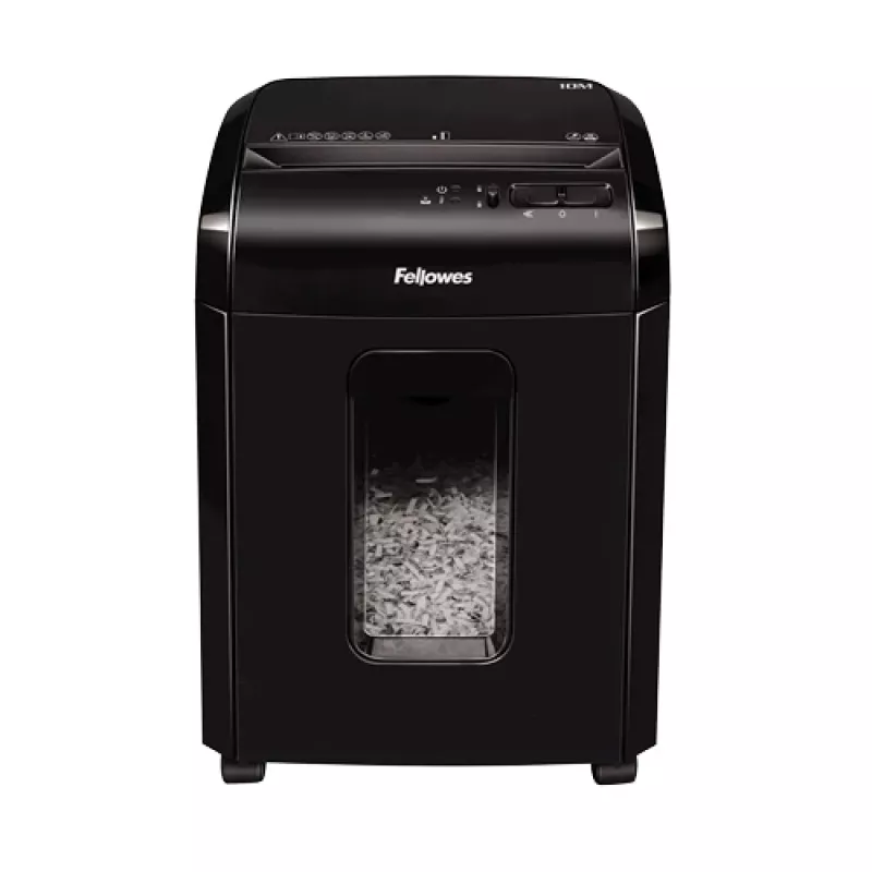 Fellowes Powershred 10M Distruggidocumenti micro-taglio nero
