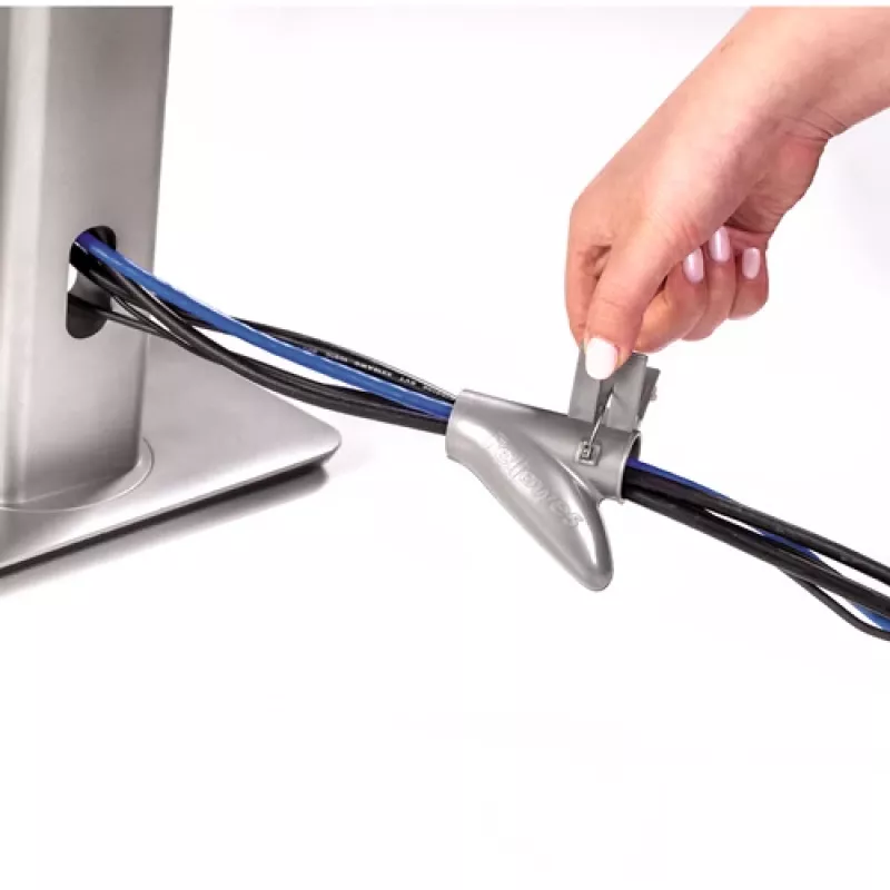 Fellowes CableZip Canalina portacavi da pavimento argento 1 pz.