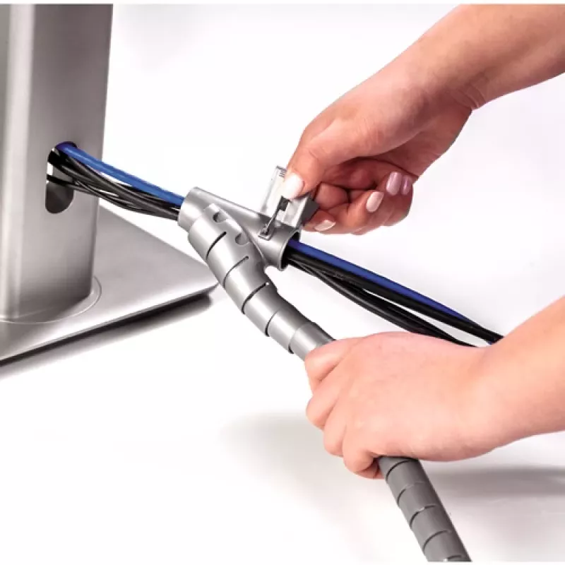Fellowes CableZip Canalina portacavi da pavimento argento 1 pz.