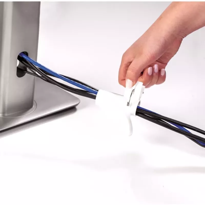 Fellowes CableZip Canalina portacavi da pavimento bianco 1 pz.