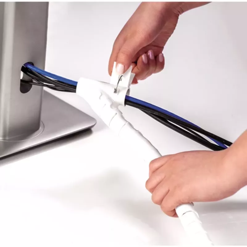 Fellowes CableZip Canalina portacavi da pavimento bianco 1 pz.